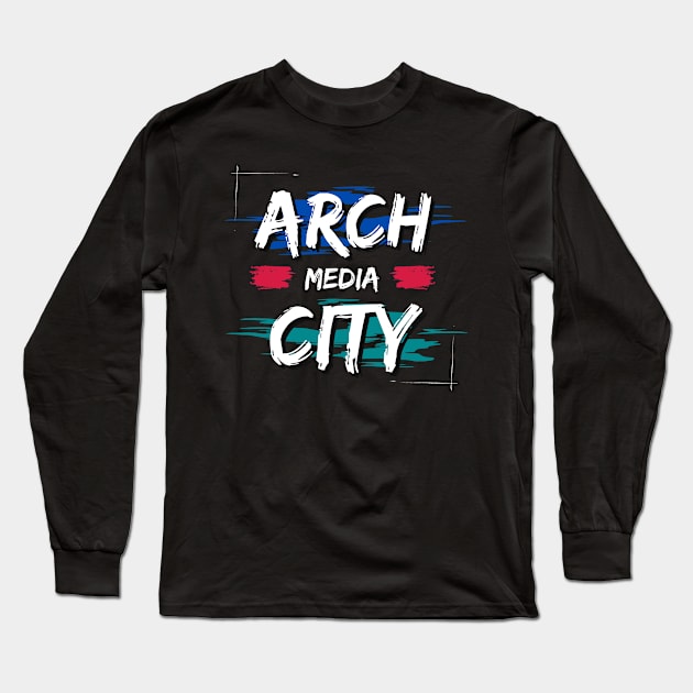 Arch City Media Brush 2 Long Sleeve T-Shirt by Arch City Tees